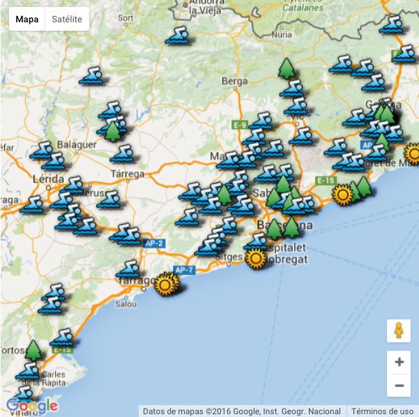 Al mapa podeu trobar les biblioteques que ofereixen aquests serveis als mesos d'estiu