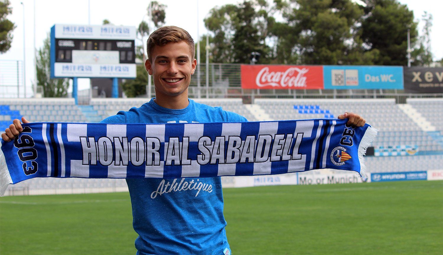Enric Franquesa jugarà cedit al CE Sabadell FOTO: CE Sabadell