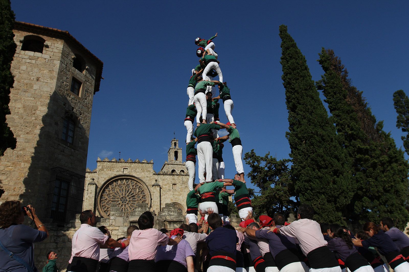 Els Gausacs celebrant la Diada de Sant Cugat el 23 de juliol FOTO: Haidy Blanch 