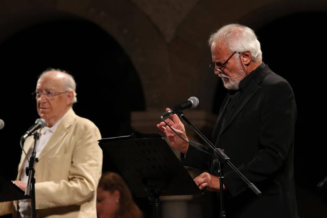 La lectura ha tingut lloc al claustre FOTO: Haidy Blanch 