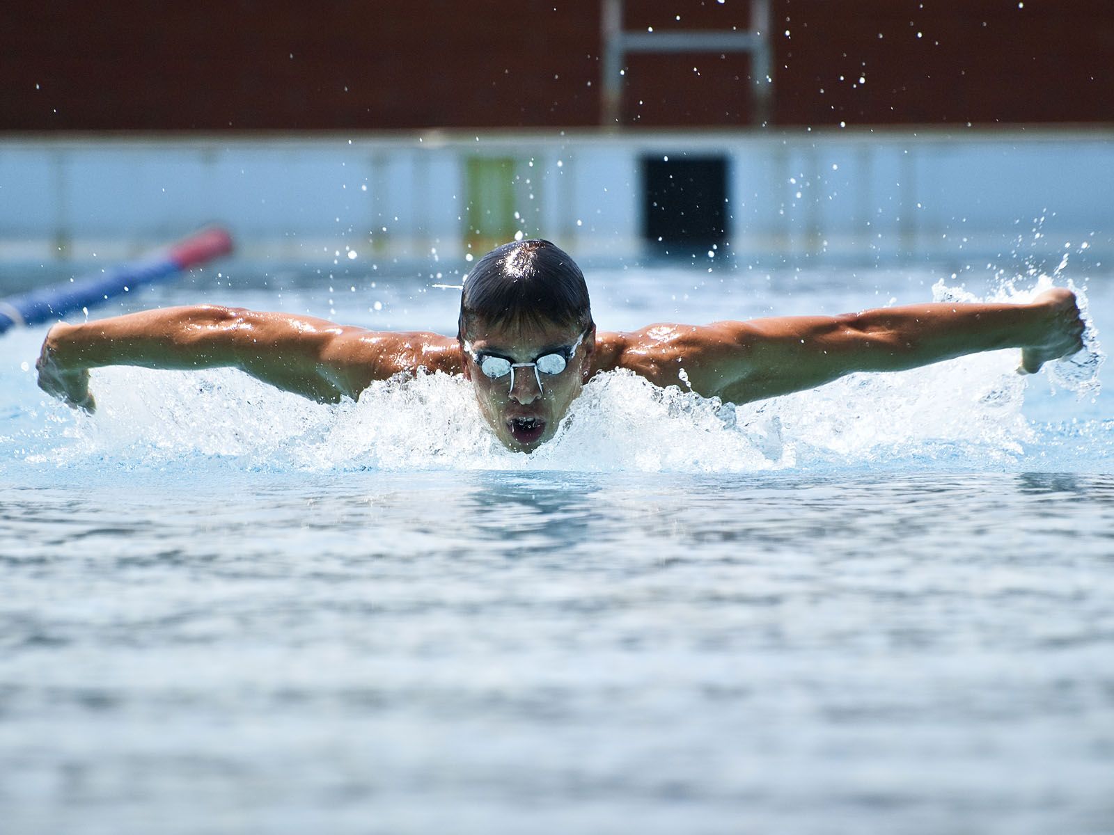 Nedant papallona en un entrenament al CAR Sant Cugat FOTO: Artur Ribera