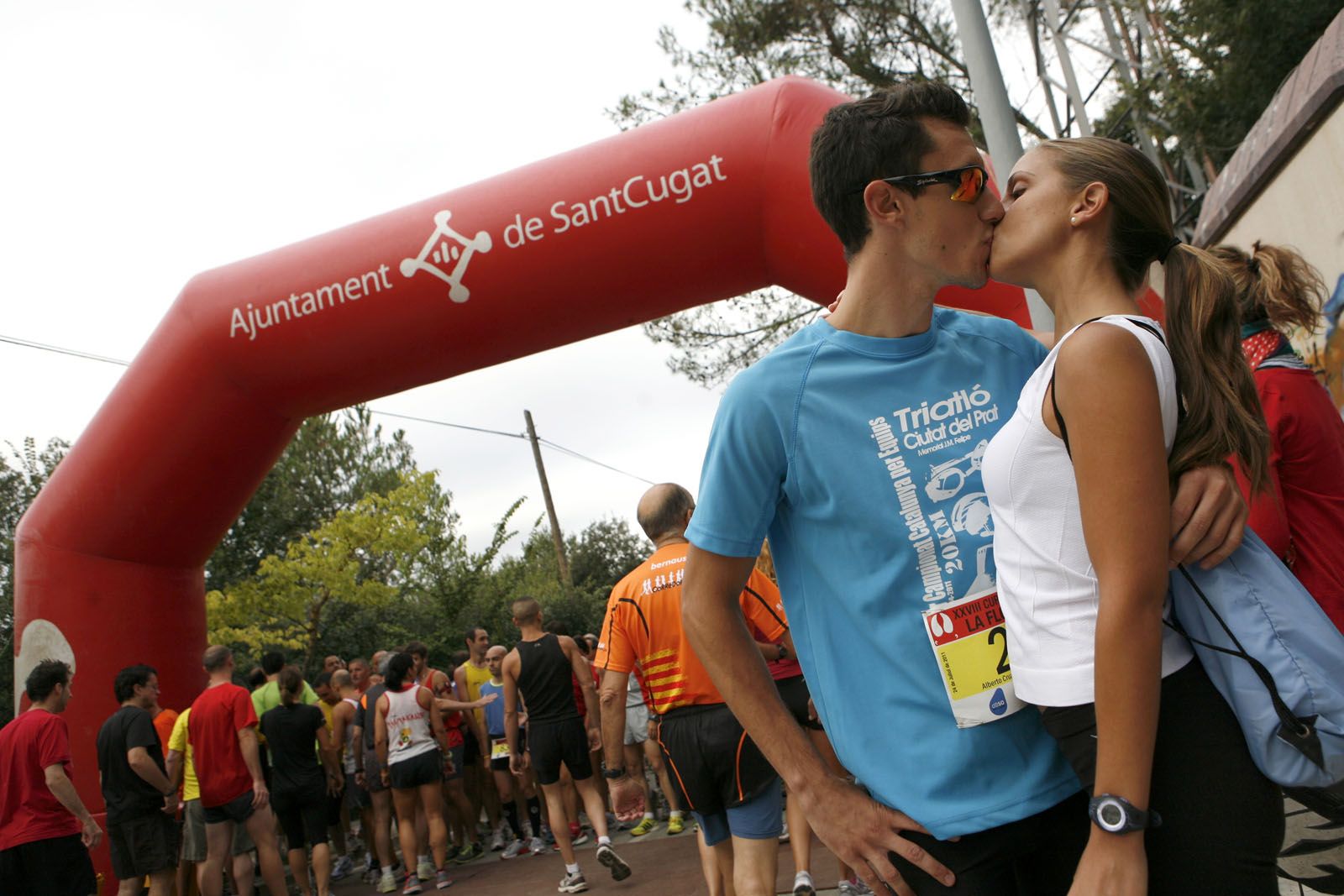 Amor en la cursa popular de La Floresta FOTO: Esther Naval