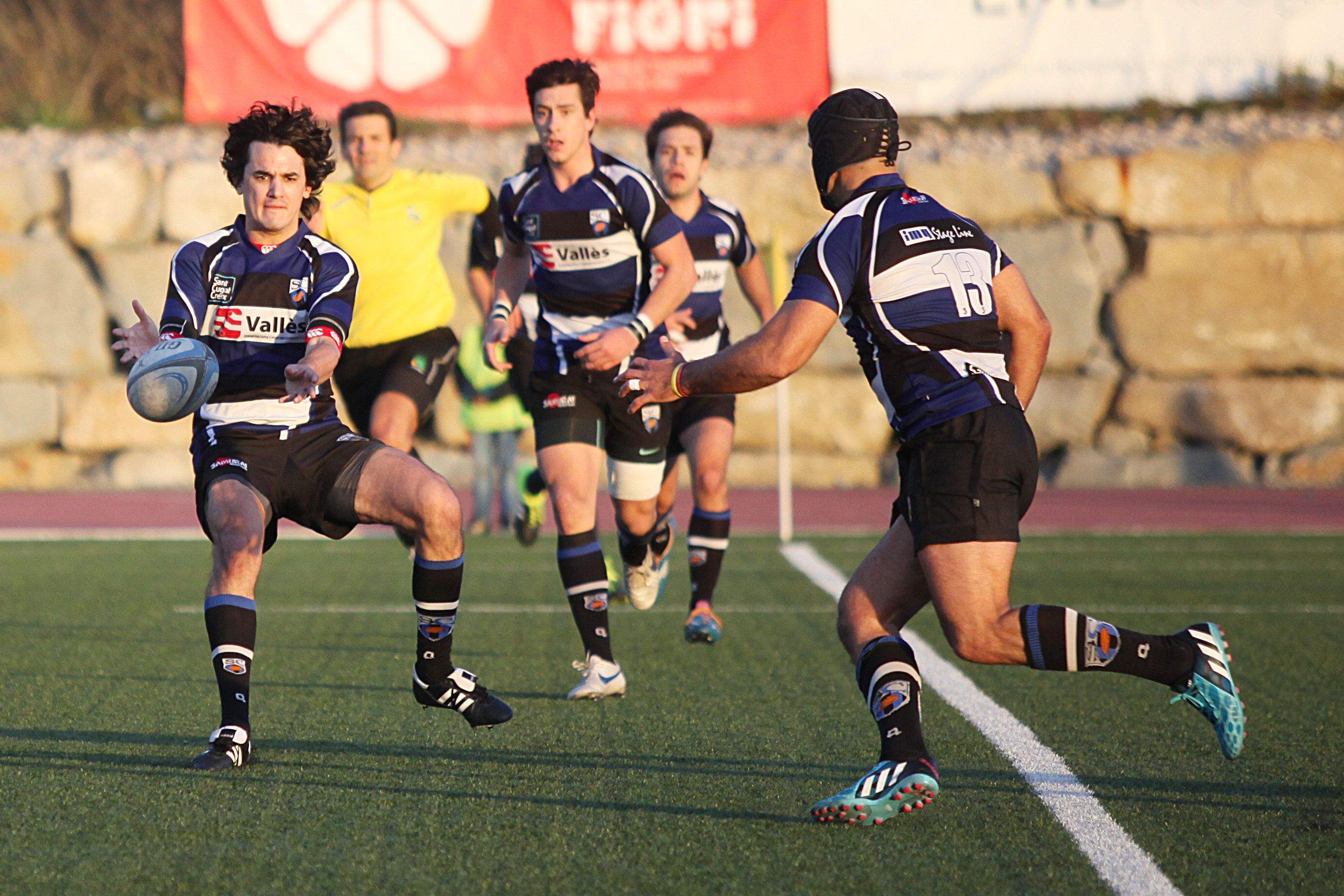 El primer equip del Club de Rugby Sant Cugat és l'actual subcampió de lliga FOTO: Lali Puig