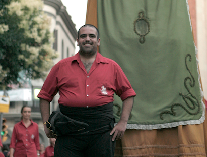 Òscar Mora al costat de la Marieta FOTO: Artur Ribera