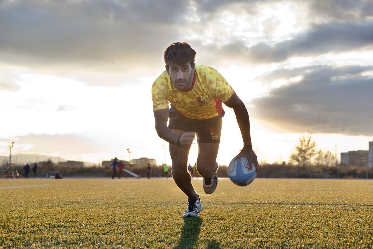 Pol Pla s’ha format al Club de Rugby Sant Cugat i actualment és jugador del FC Barcelona FOTO: Artur Ribera
