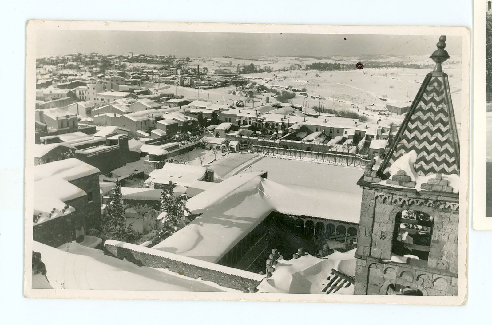 Vista panoràmica des del campanar del Monestir 1962 (Foto: Joan Cabanas i Alibau, Fons Cabanas AHSCV)