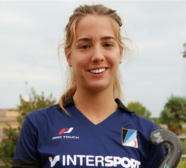 Cristina Guinea, jugadora del Junior FC, que va assolir la classificació per a Espanya per als Jocs Olímpics. FOTO: Cedida