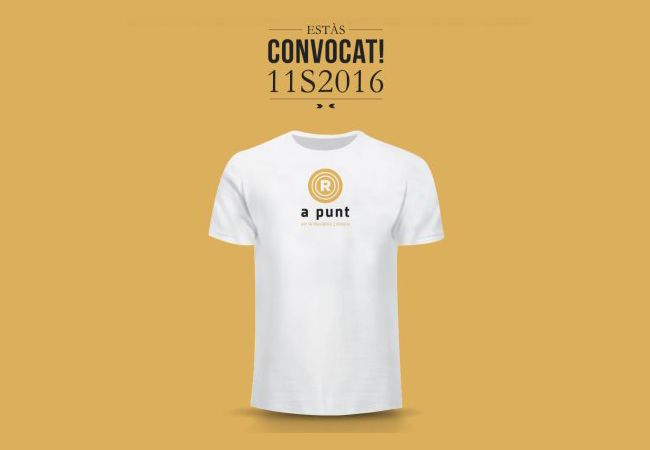 La samarreta de la Diada FOTO: Cedida