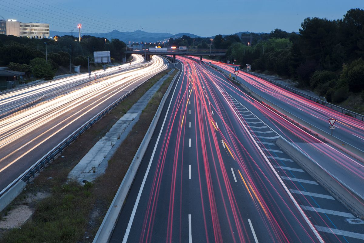 L'AP-7 a l'altura de Sant Cugat FOTO: Artur Ribera