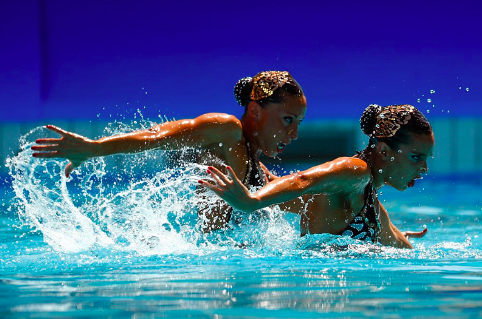 Mengual i Carbonell, en la rutina lliure FOTO: Rio 2016