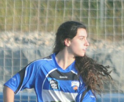 Carla Rodríguez és jugadora del primer equip femení del Club de Rugby Sant Cugat. FOTO: Mònica Condeminas