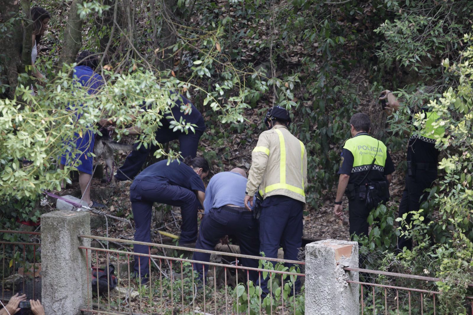 Moment del rescat FOTO: Artur Ribera 