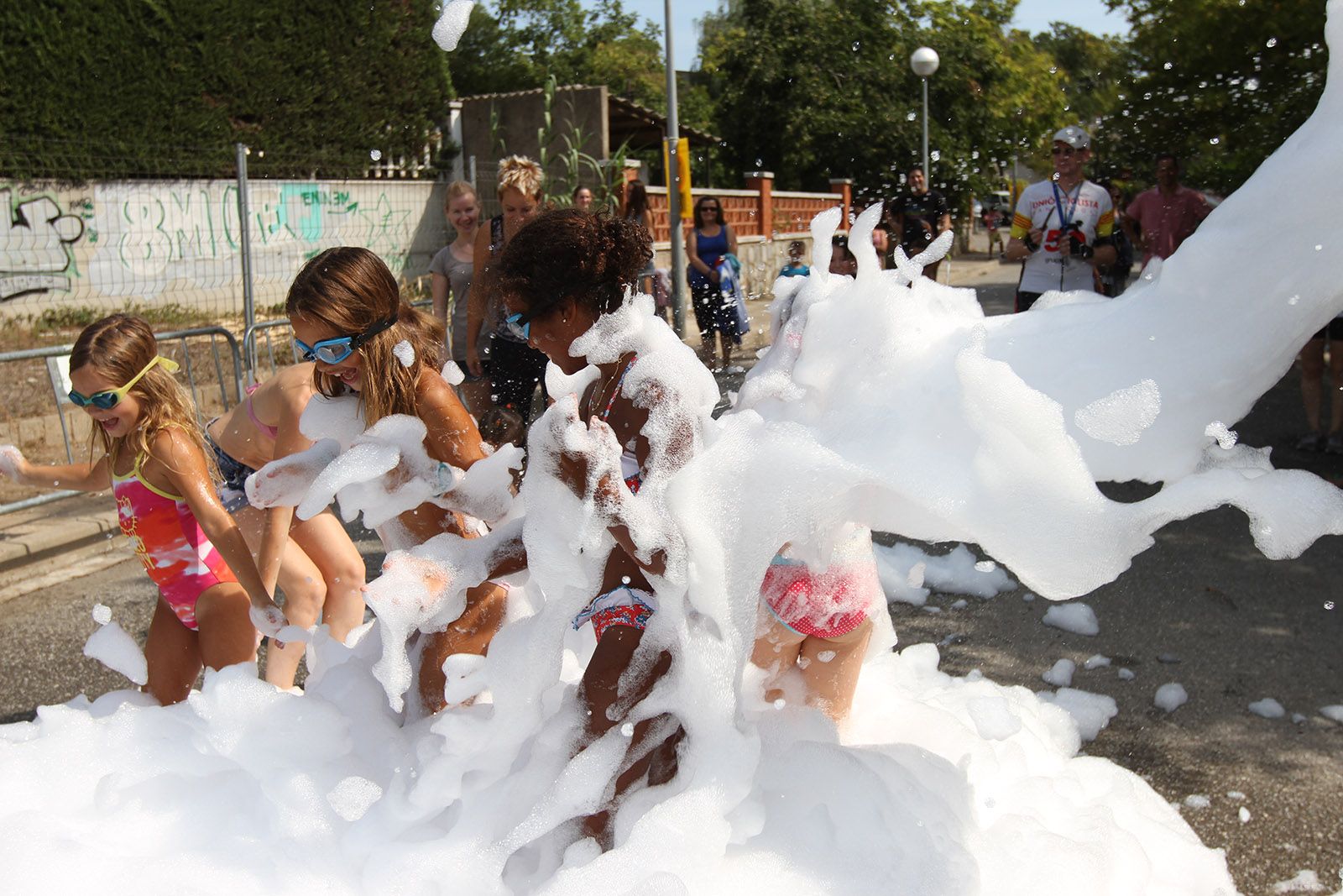 Festa de l'espuma a Mas Gener FOTO: Haidy Blanch