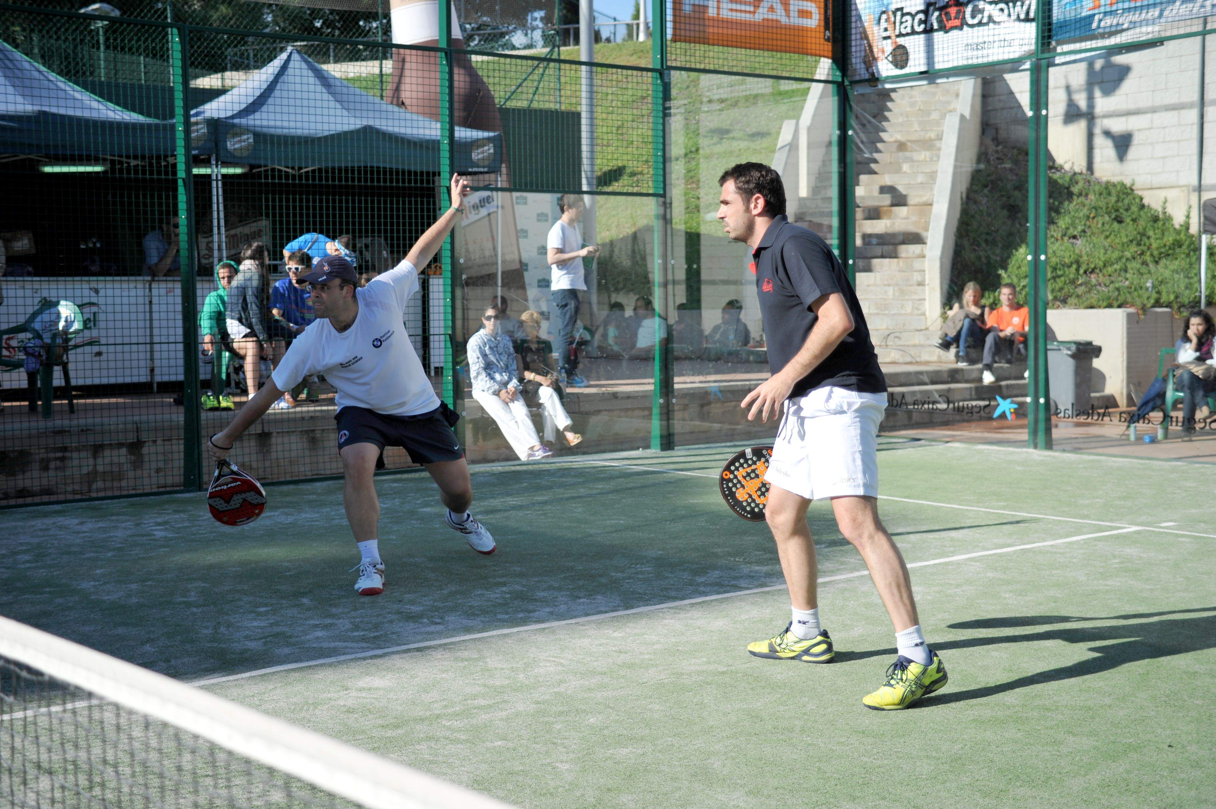 Imatge d'arxiu d'una prova del Circuit Padelcat que es va jugar al Junior FC. FOTO: Amanda Bernal
