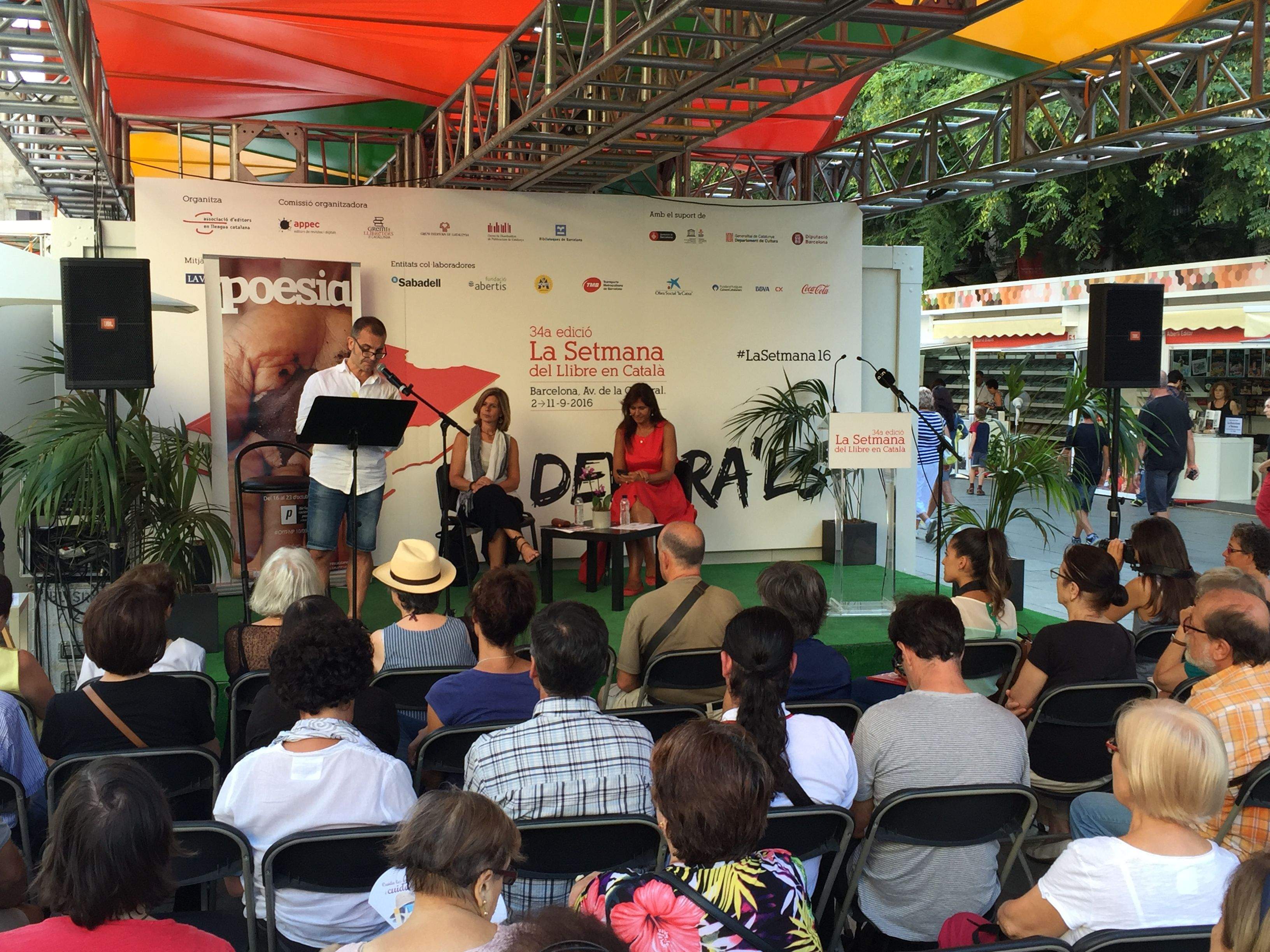 La presentació del Festival s'ha fet a Barcelona, a la Setmana del Llibre en Català FOTO: C. Caballé