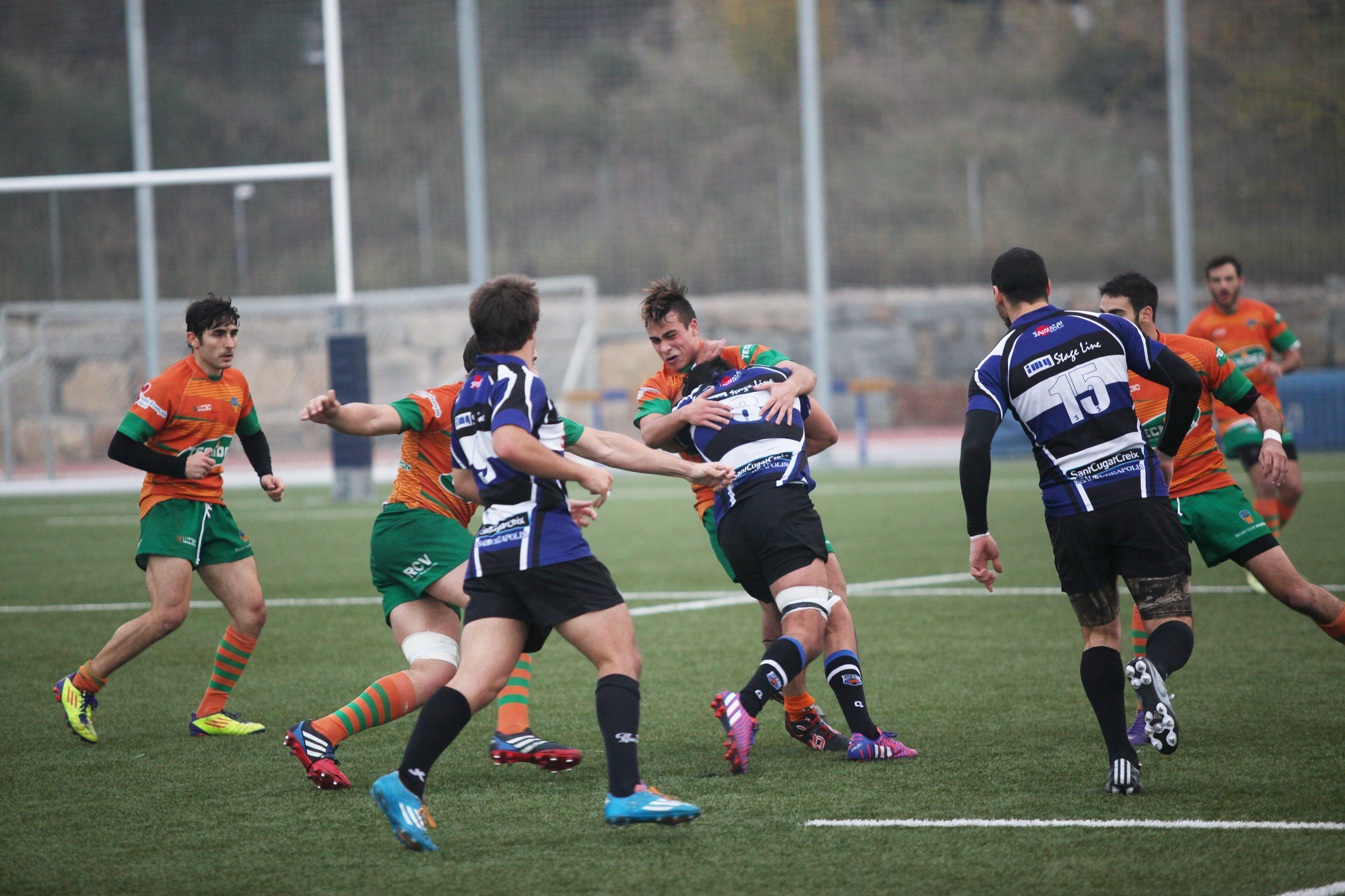 Imatge del partit de la temporada pasada entre el CR Sant Cugat i el Tecnidex València. FOTO: Lali Puig