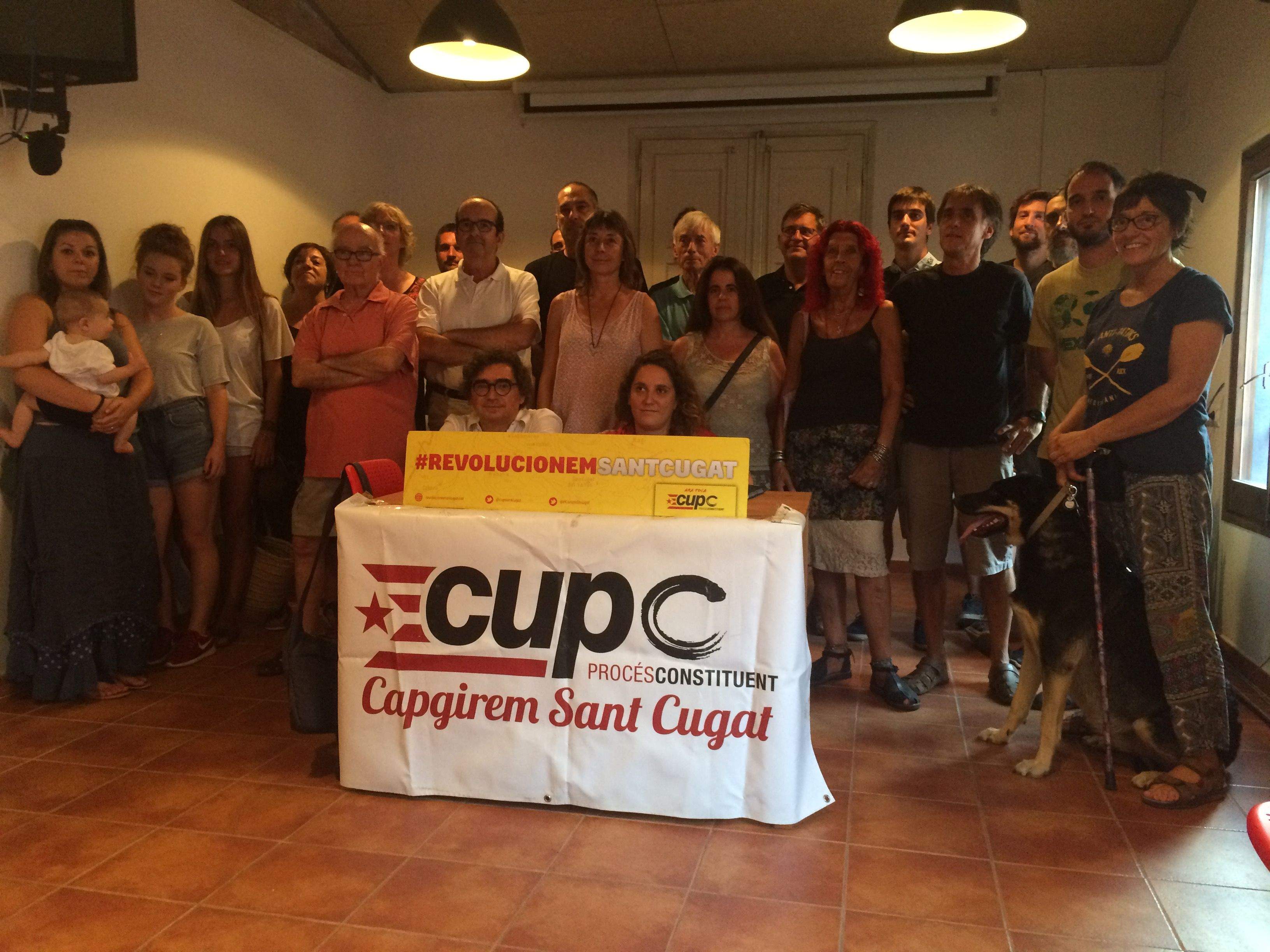 Amb aquest acte la CUP-PC dóna per tamcat el conflcite FOTO: Mireia Puente 