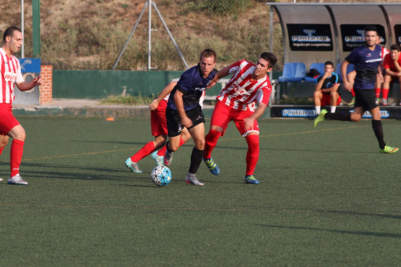 Arnau Rion, en una imatge del primer partit de lliga amb la UE Sant Joan Despí. FOTO: Haidy Blanch