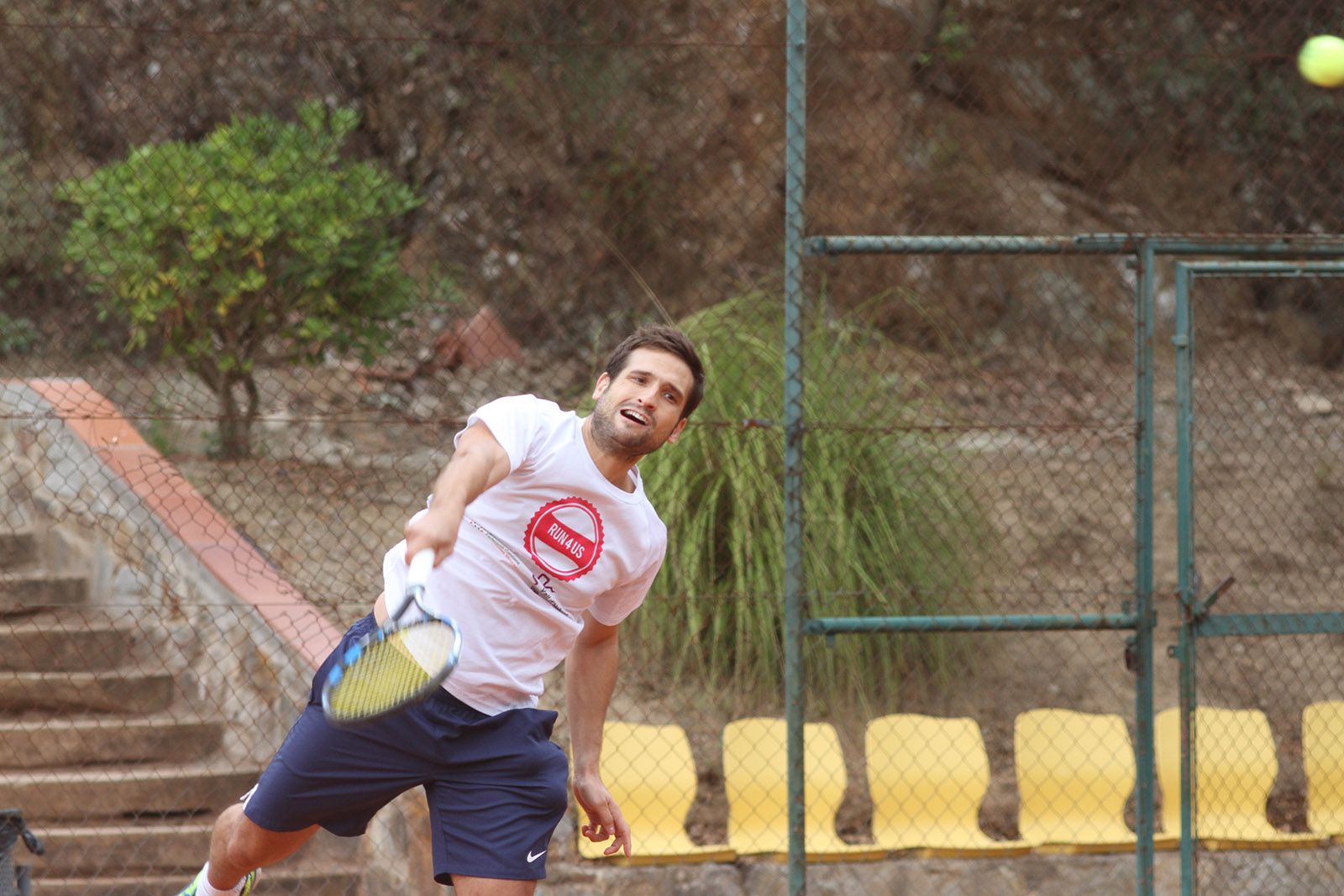 Un dels participants del Torneig de Tennis de la Festa Major de Valldoreix. FOTO: Haidy Blanch