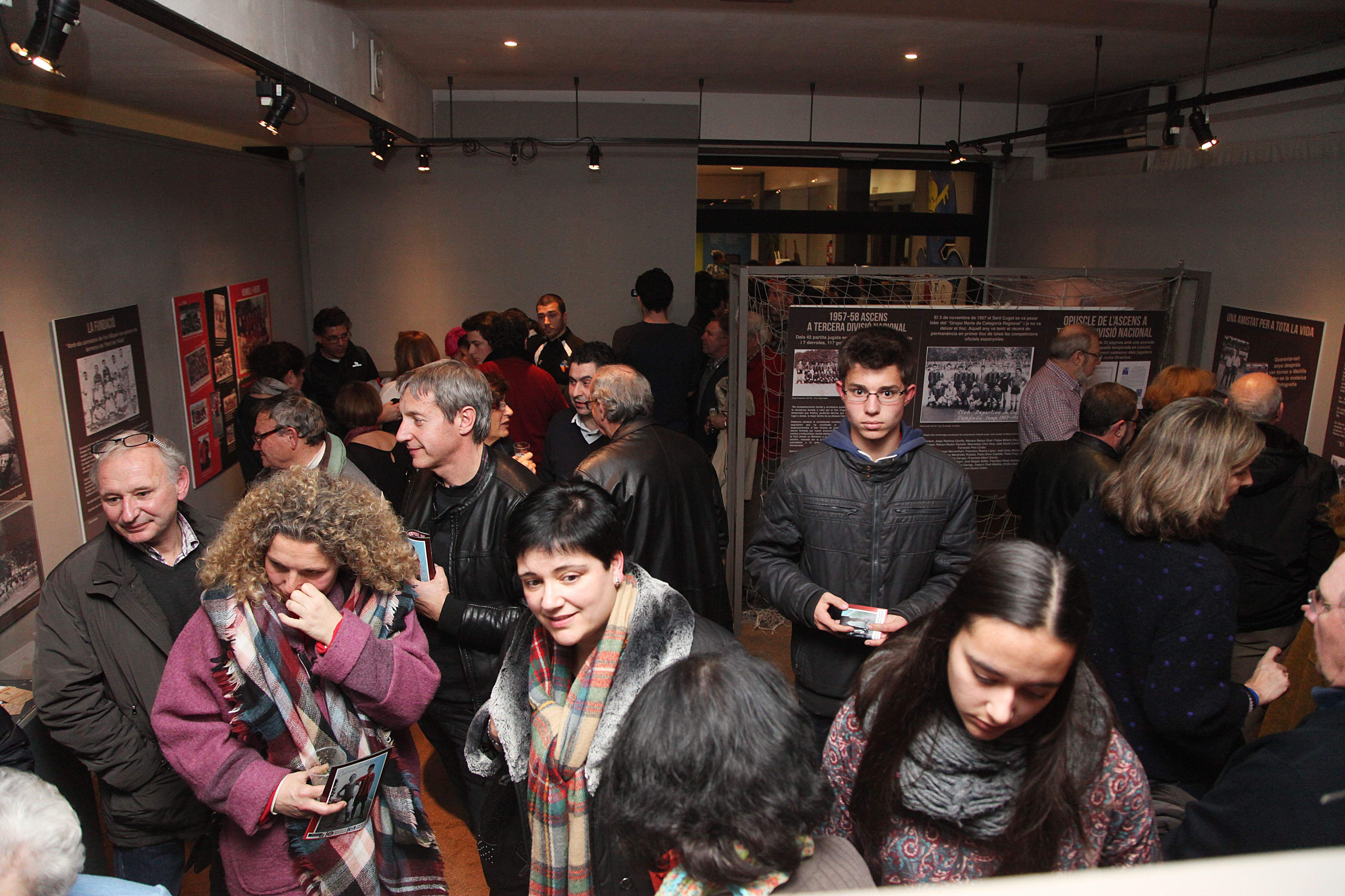 El Sant Cugat Esport FC va organitzar, al gener, una exposició del centenari. FOTO: Lali Puig