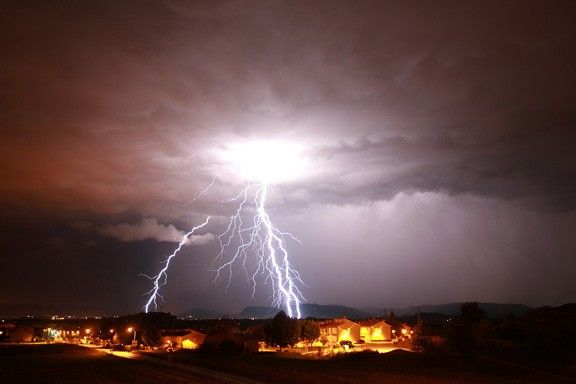 Els llamps han estat els protagonistes en les tempestes dels últims dies
