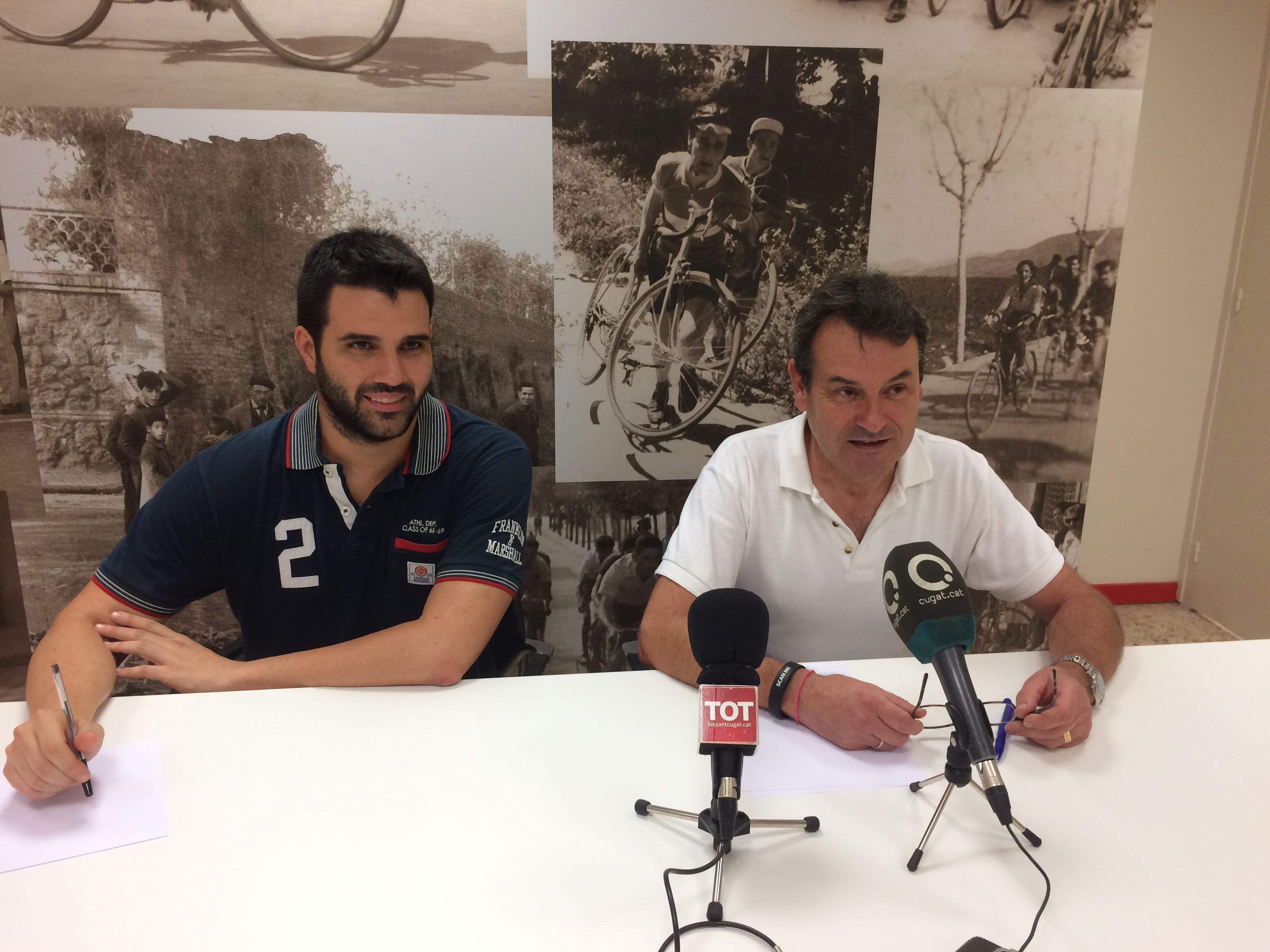 Carlos Suay i Rafa Robledo en la roda de premsa. FOTO: Àlex López Puig
