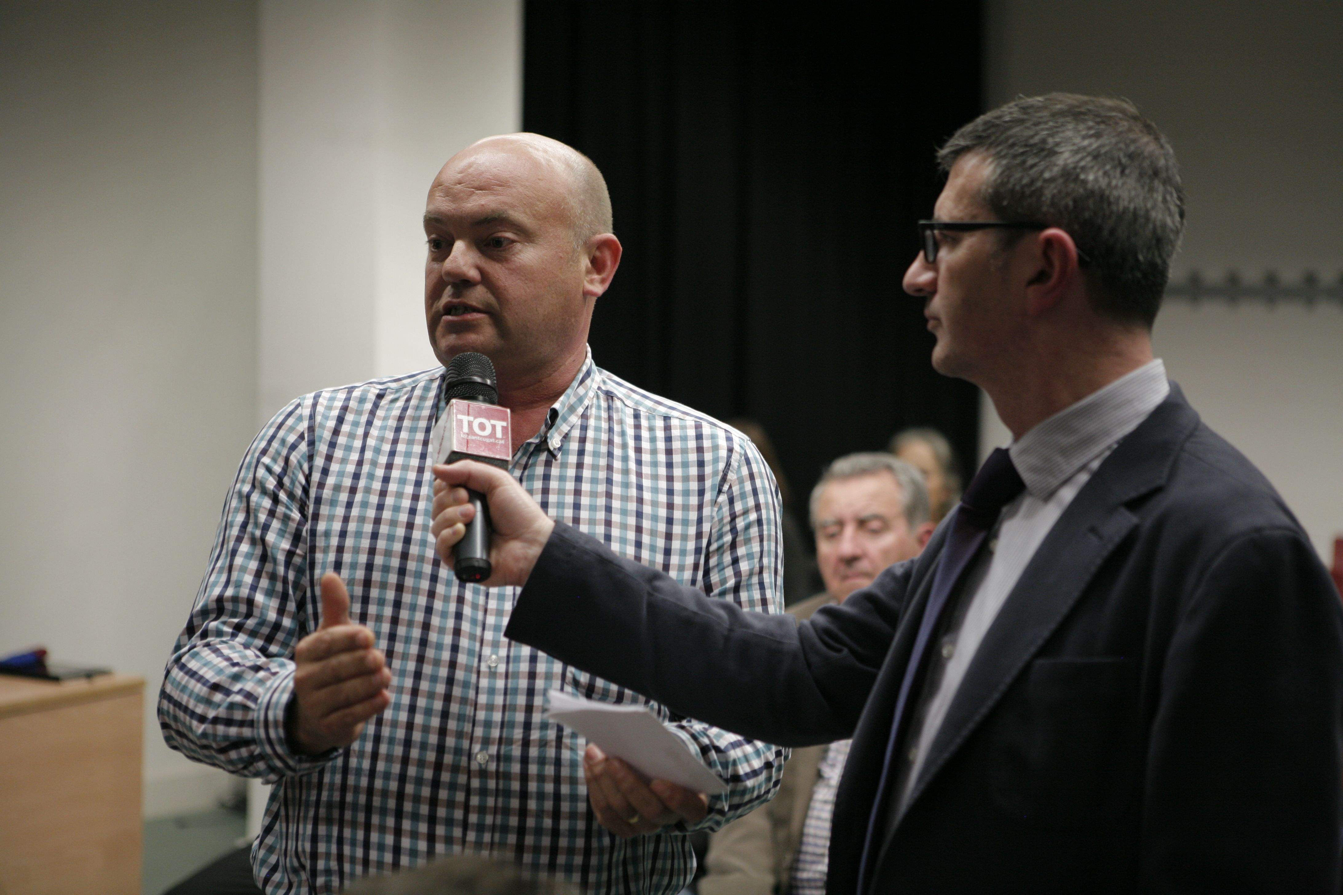 Pep Milà, directiu de la Penya Blaugrana Sant Cugat, en l'últim debat d'esports del TOT el març del 2014. FOTO: Artur Ribera