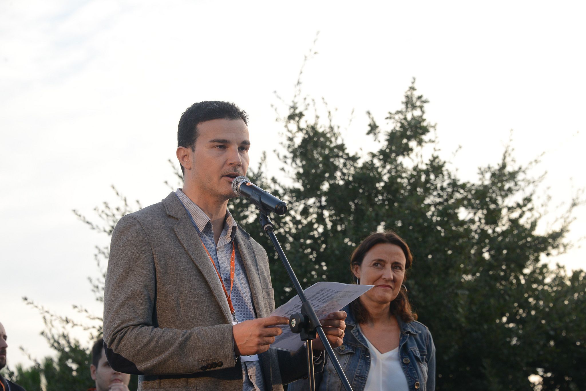 Alberto Valcarce fent el pregó FOTO: Localpres 