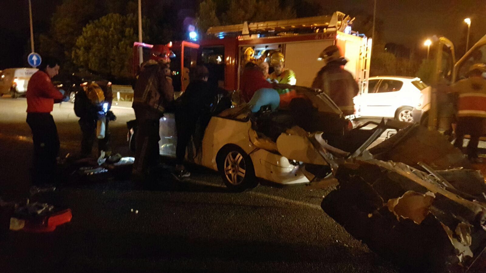 'accident ha estat a la B30 FOTO: Àgata Guinó (TOT Sant Cugat)