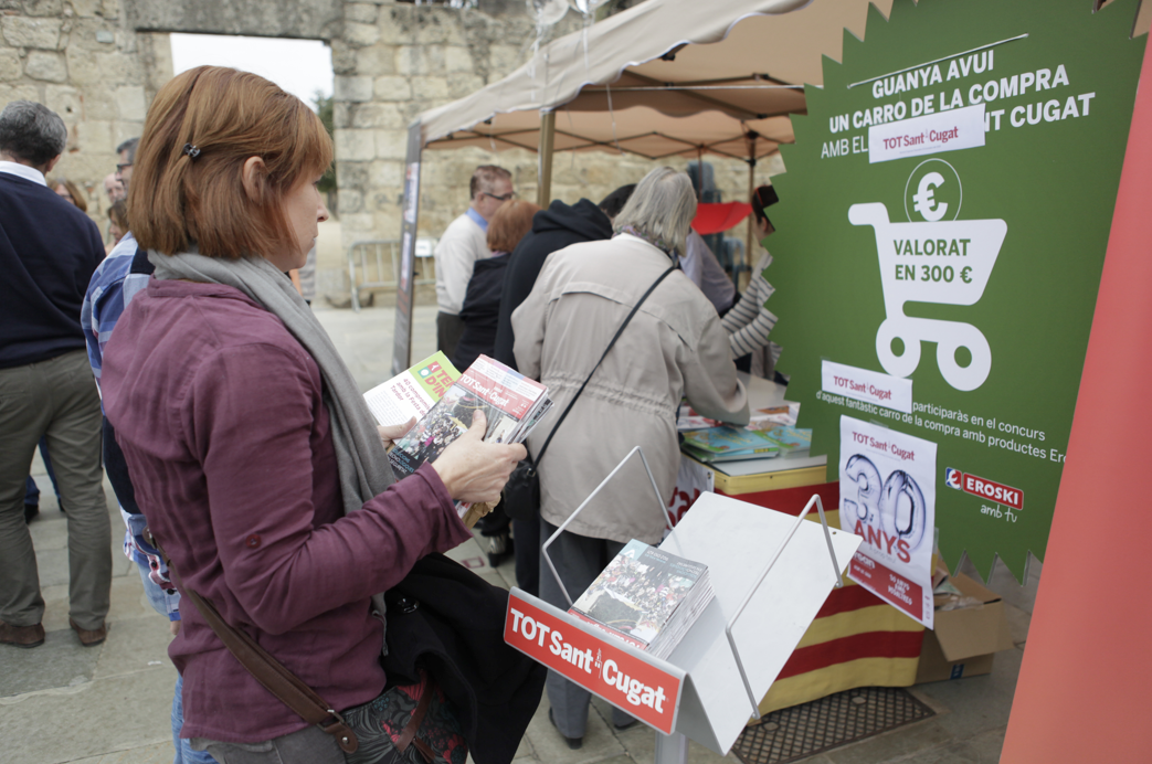 La parada anterior del TOT Sant Cugat a la Festa de Tardor 2015 FOTO: Arxiu