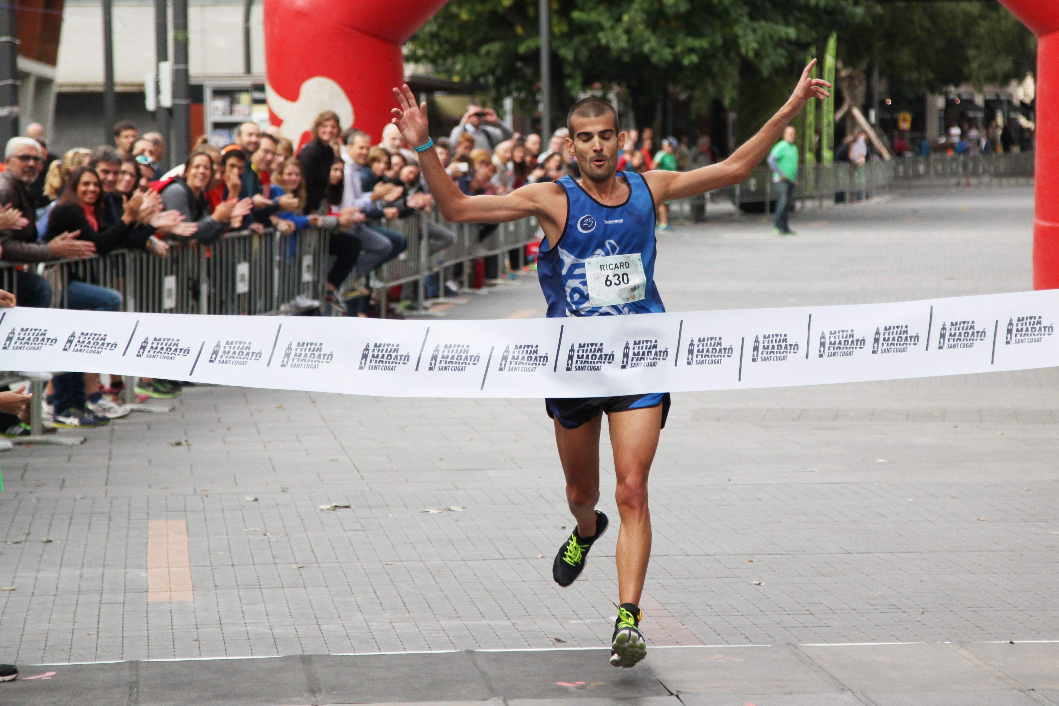 Ricard Pastó, campió de la Mitja Marató del 2015. FOTO: Lali Puig