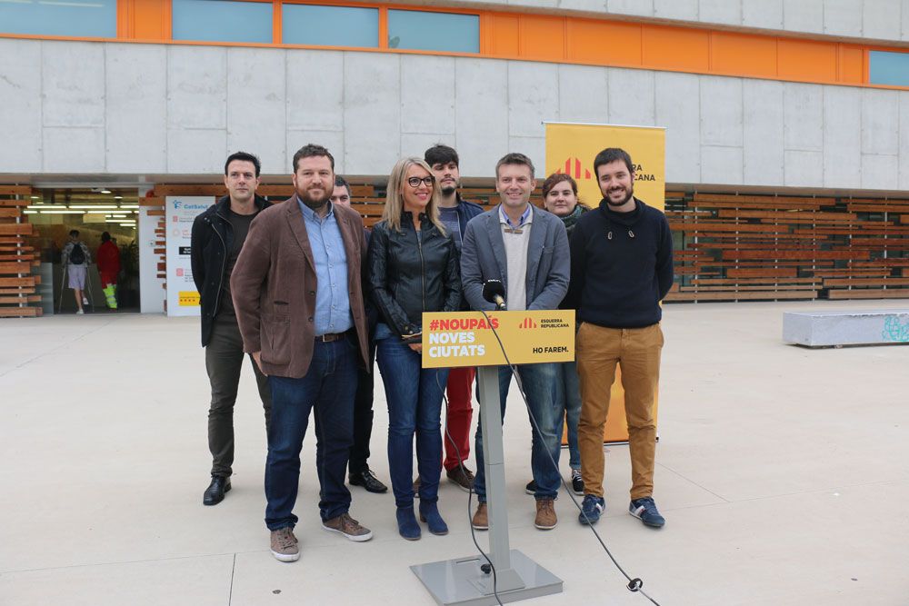 Els portaveus d'ERC durant la roda de premsa FOTO: Cedida 