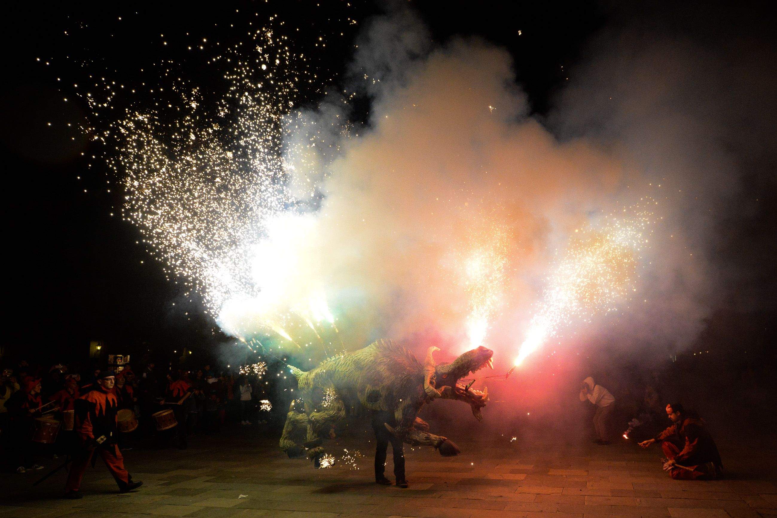 Els Diables van tancar el dissabte de Festa de Tardor FOTO: Localpres