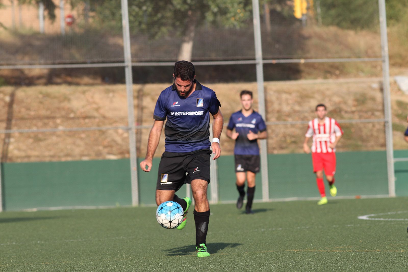 Xavi Mayol, en una imatge del primer partit de lliga davant la UE Sant Joan Despí. FOTO: Haidy Blanch