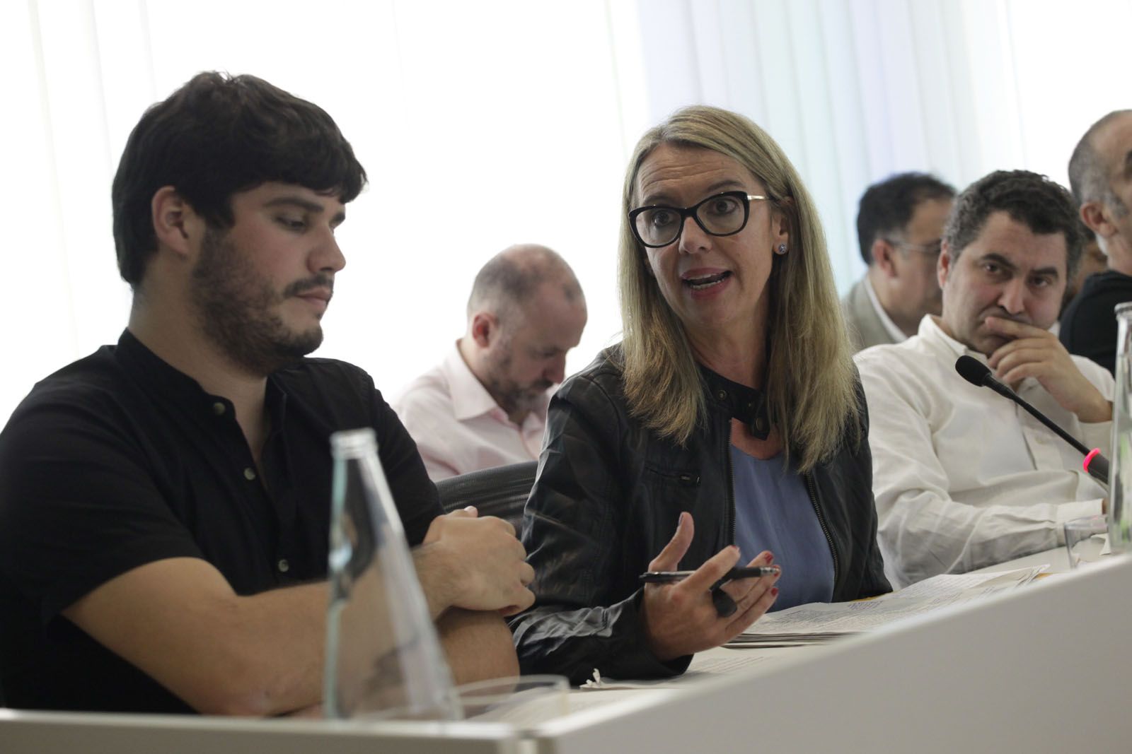 Els tres regidors d'ERC-MES a l'Ajuntament de Sant Cugat FOTO: Artur Ribera