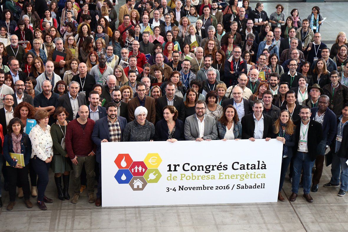 Participants del 1r Congrés Català de Pobresa Energètica  FOTO: Cedida