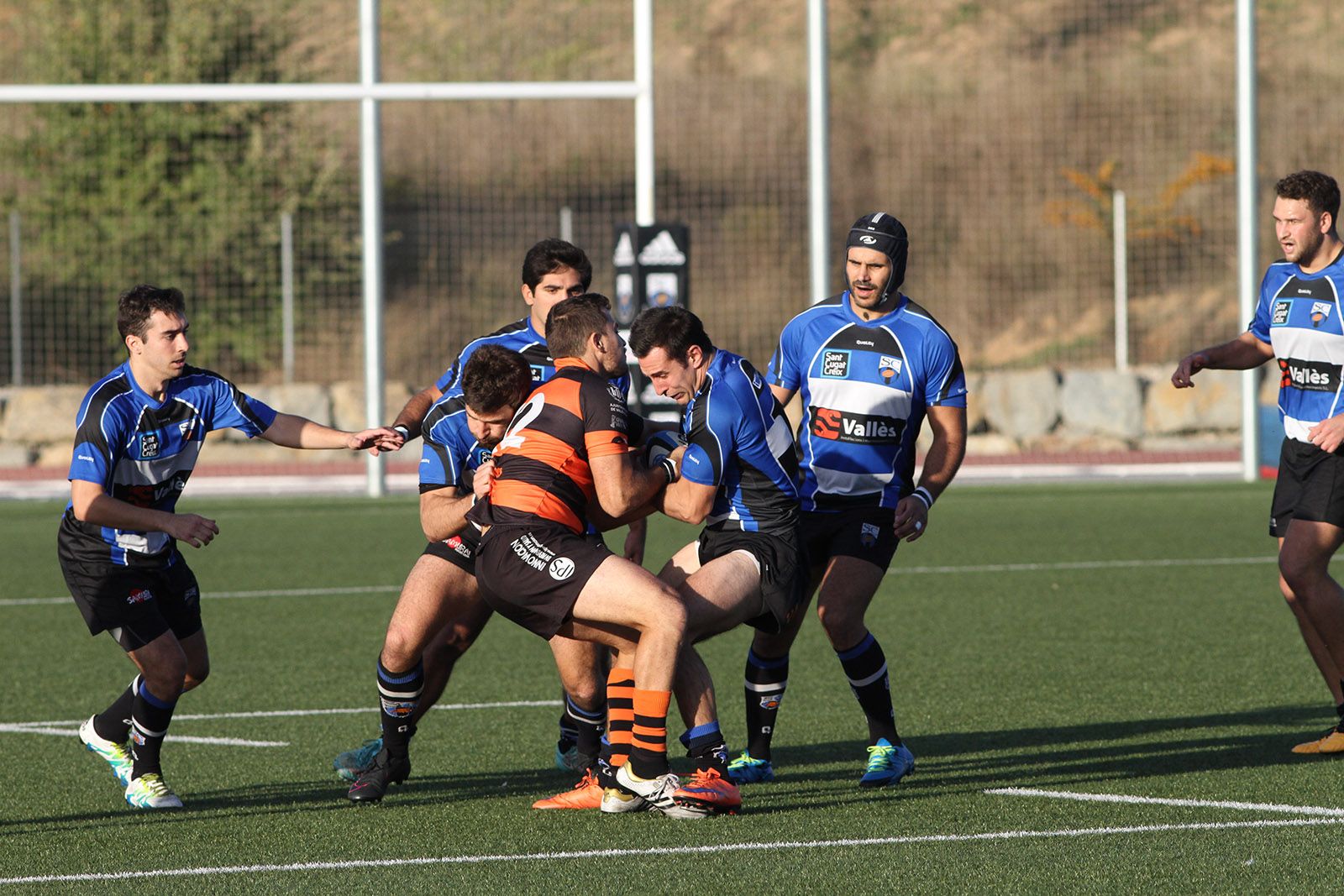 El Club de Rugby Sant Cugat ha perdut amb el CP Les Abelles. FOTO: Haidy Blanch
