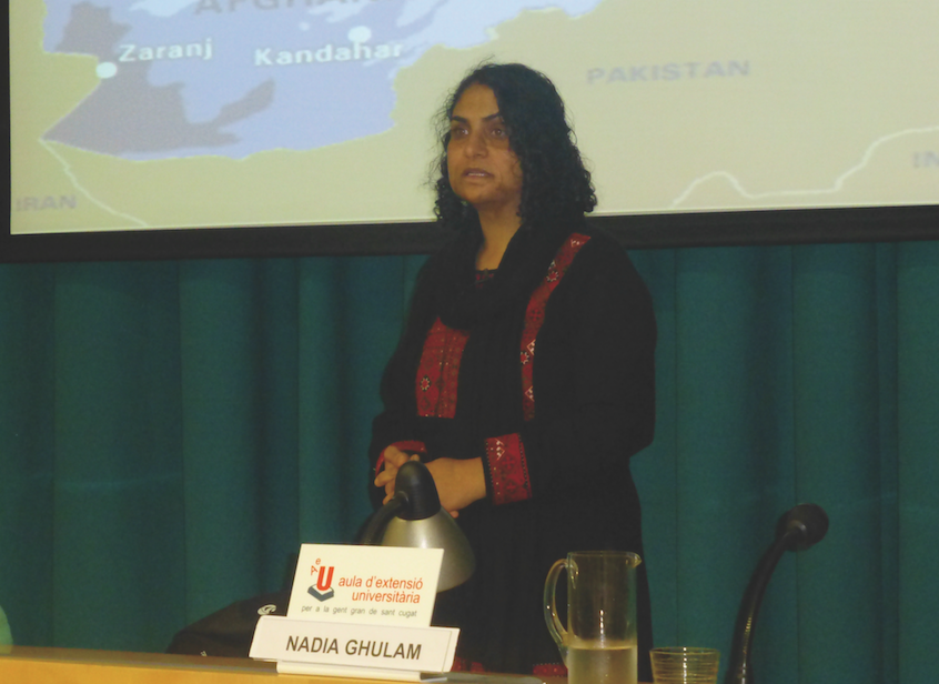Nàdia Ghulam durant la xerrada FOTO: Cedida 