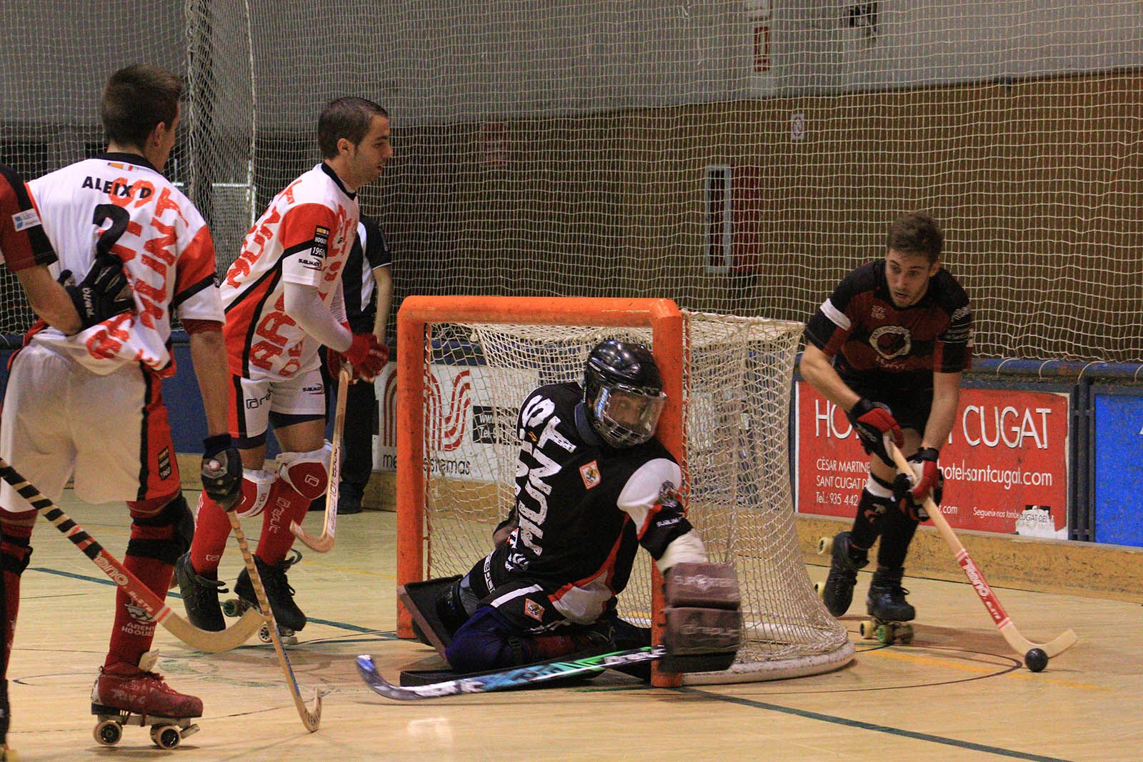 El PHC Sant Cugat ha perdut (2-3) amb el CE Arenys de Munt. FOTO: Lali Álvarez