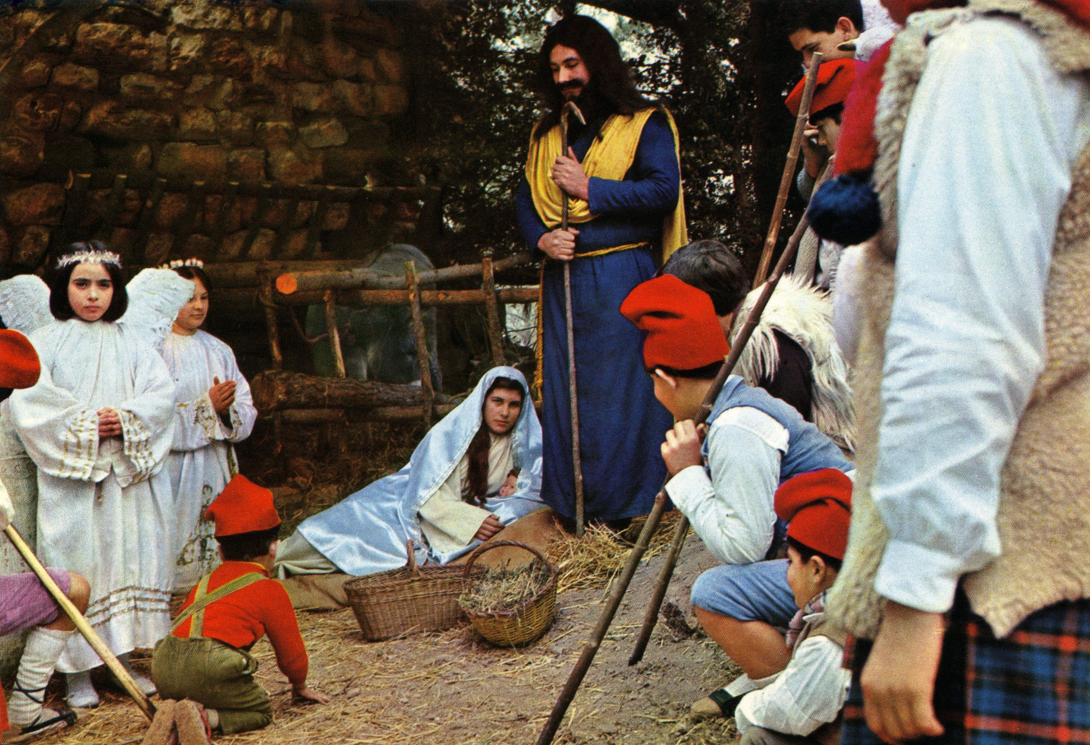 Imatge del pessebre vivent de Valldoreix de fa 50 anys FOTO: Cedida