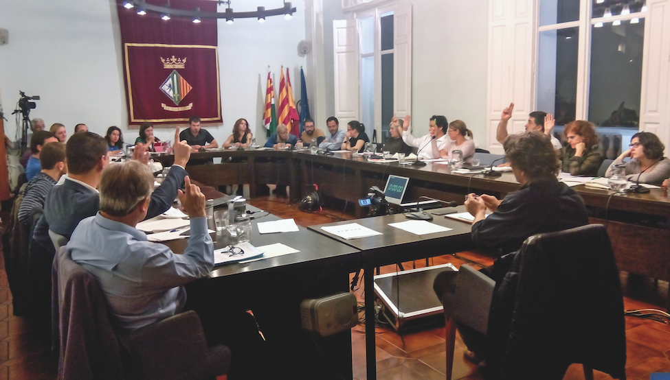El ple municipal del mes d’octubre de l’Ajuntament de Cerdanyola FOTO: Laia Tardós 