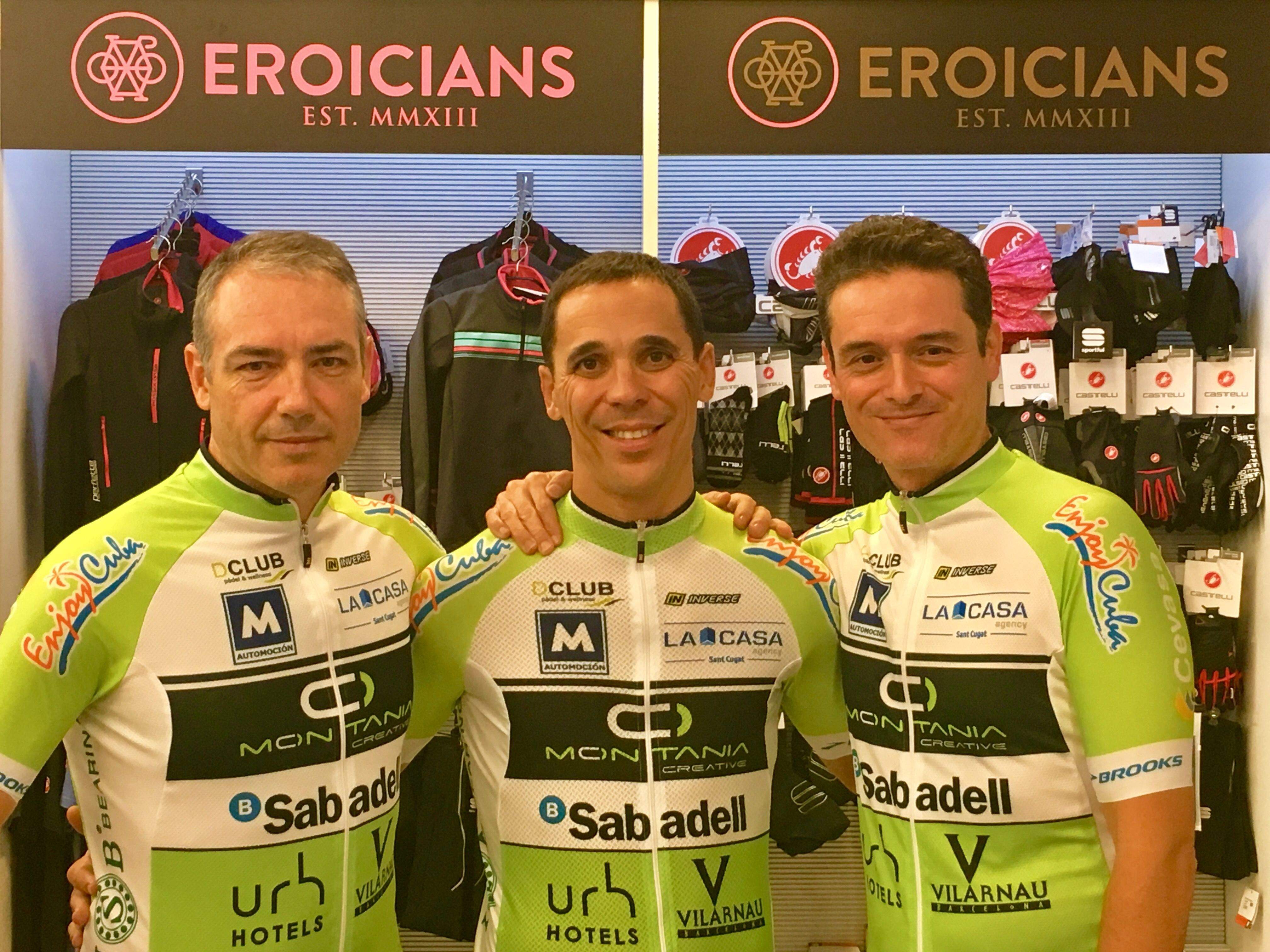 Albert Víctor, Carlos Gento i Roman Lozano participaran en la 2a Titan Tropic Cuba By Gaes de BTT. FOTO: Montania Team