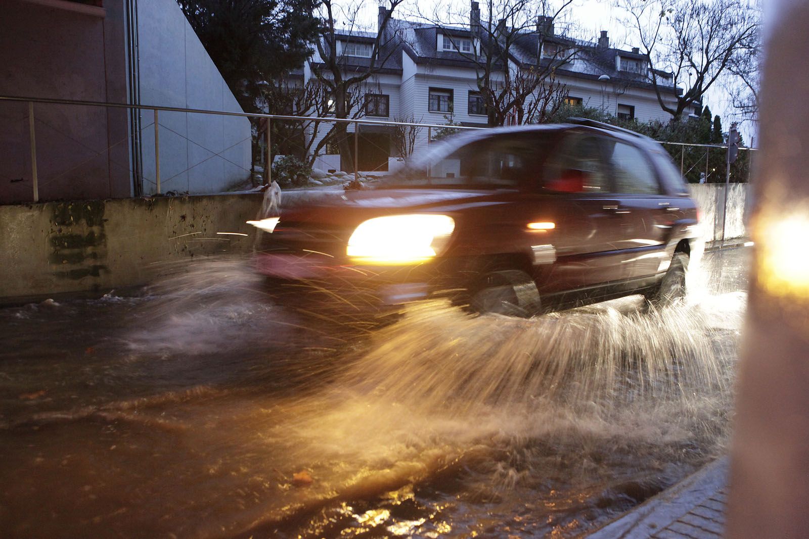 Les fortes pluges han arribat a Sant Cugat  FOTO: Arxiu/ Artur Ribera