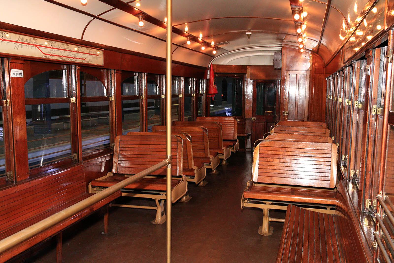  Un dels vagons per dins FOTO: Lali Álvarez