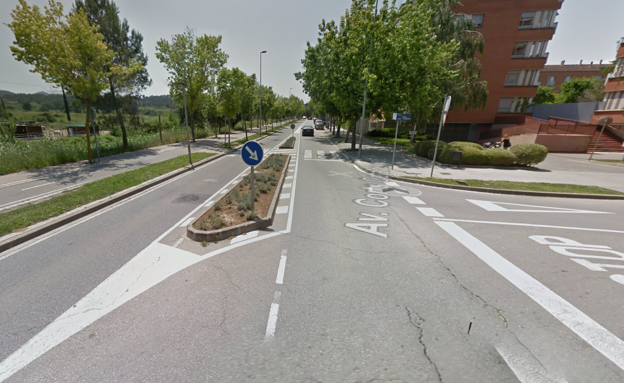 Els fets van tenir lloc dimarts, 29 de novembre, a l'avinguda de les corts catalanes FOTO: Google Maps 