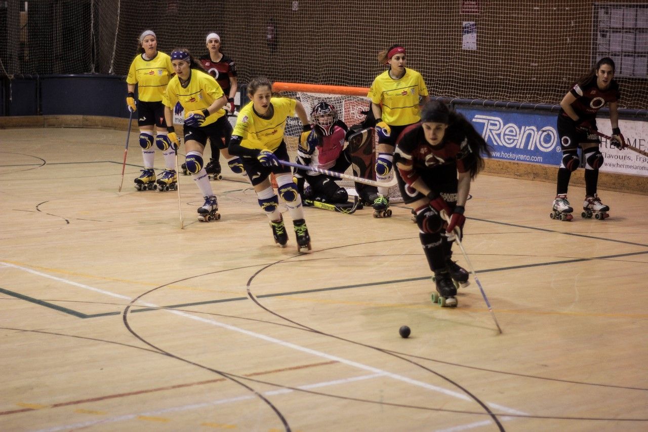El Patí Hoquei Club Sant Cugat ha perdut (0-3) amb el CP Rivas Las Lagunas. FOTO: Ale Gómez 