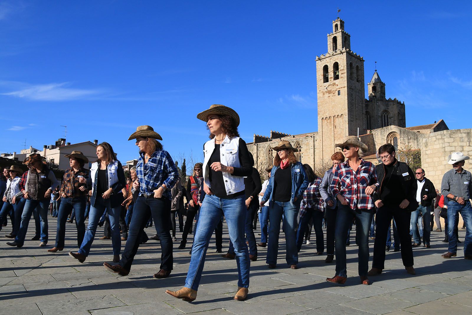La plaça del Rei ha estat l'escenari de la ballada FOTO: Lali Álvarez