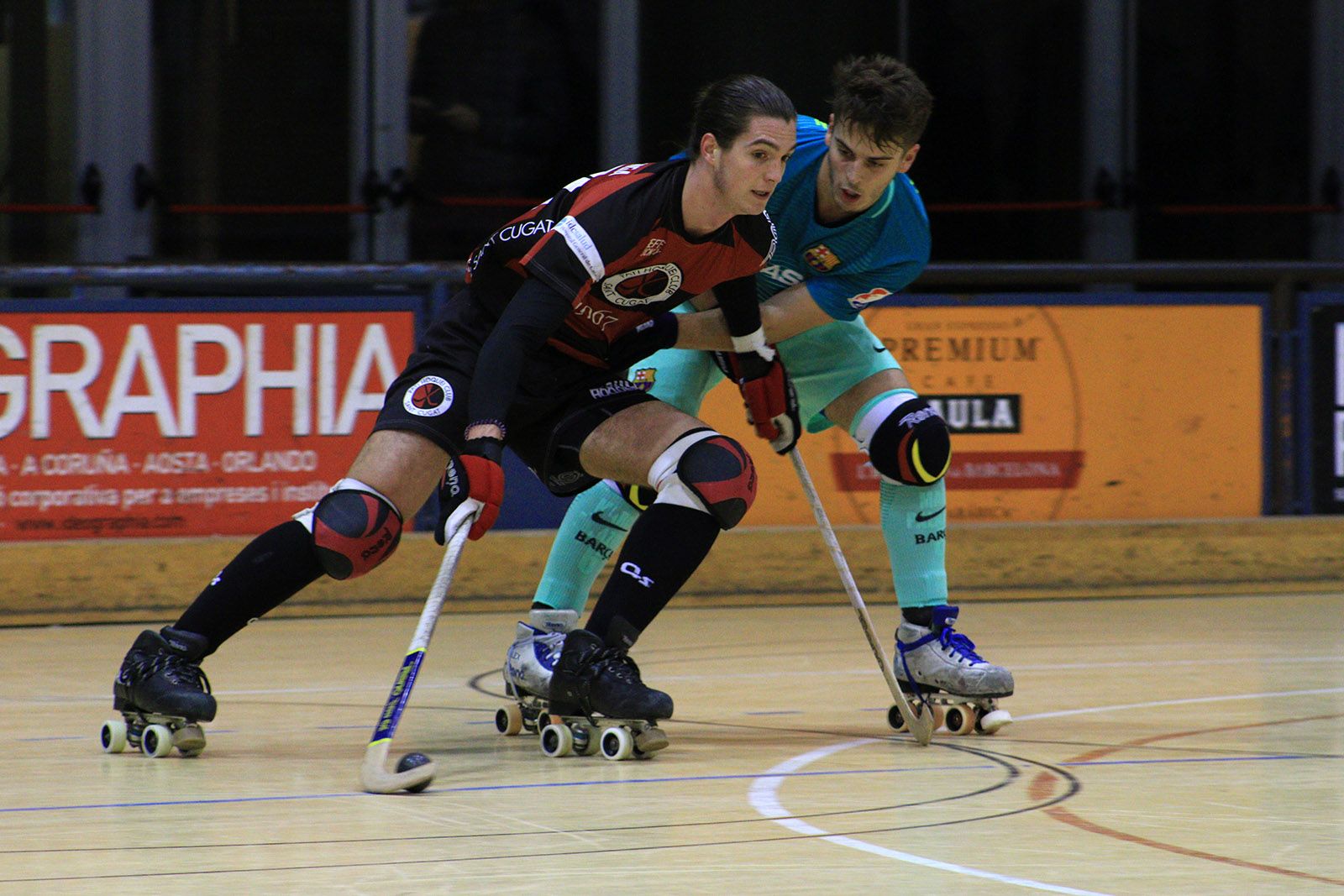 El PHC Sant Cugat ha perdut (3-5) amb el FC Barcelona B, al Pavelló 2. FOTO: Lali Álvarez