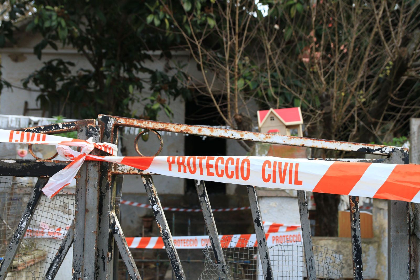 La casa ha quedat parcialment cremada FOTO: Lali Álvarez 