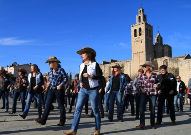 La plaça del Rei va ser l'escenari de la ballada FOTO: Lali Álvarez